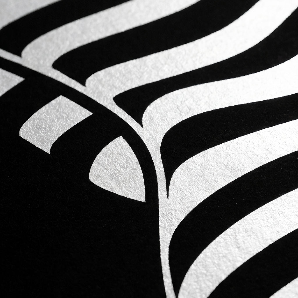 CURVES | Abstract Female Silhouette Op Art Print | B&W Minimalist Wall Art
