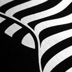 CURVES | Abstract Female Silhouette Op Art Print | B&W Minimalist Wall Art