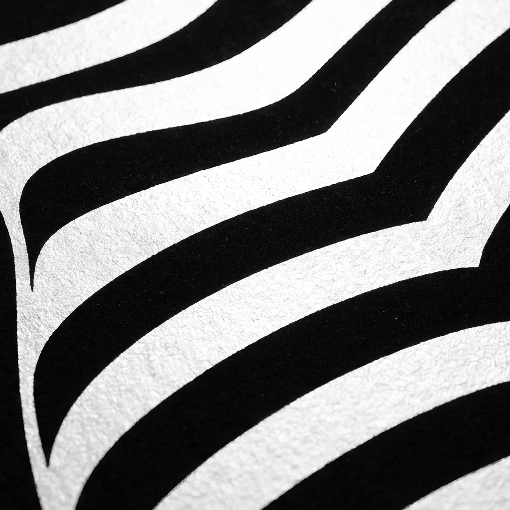 CURVES | Abstract Female Silhouette Op Art Print | B&W Minimalist Wall Art