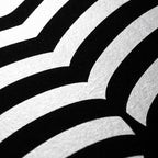 CURVES | Abstract Female Silhouette Op Art Print | B&W Minimalist Wall Art
