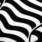 CURVES | Abstract Female Silhouette Op Art Print | B&W Minimalist Wall Art