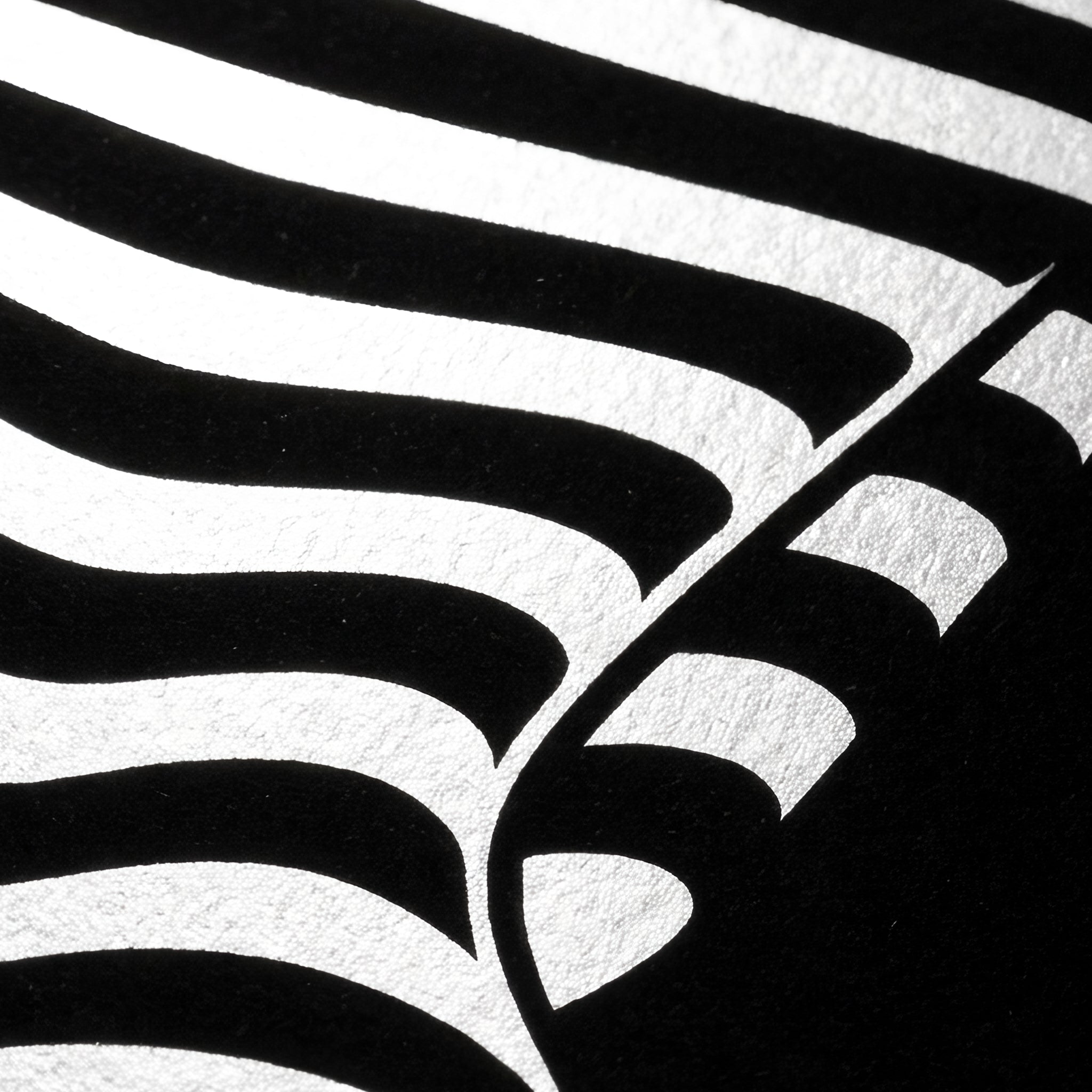 CURVES | Abstract Female Silhouette Op Art Print | B&W Minimalist Wall Art