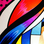 DIVA | Modern Cubism Female Portrait Pop Art | Vibrant Multi-Print Wall Art