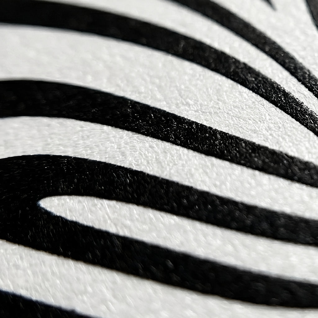 ECHELON | Brutalist Striped Abstract Female Op Art | Minimalist Luxury Wall Art