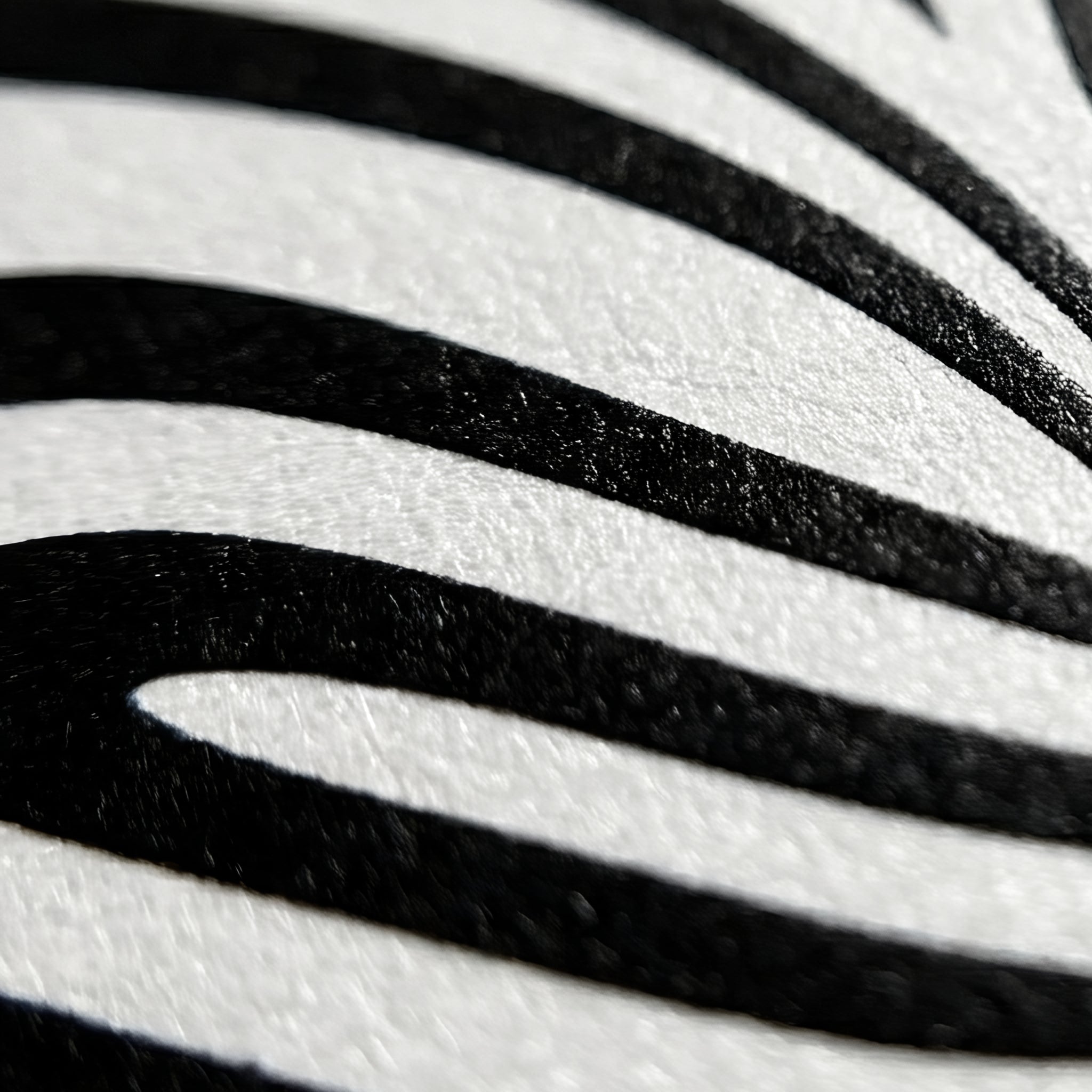 ECHELON | Brutalist Striped Abstract Female Op Art | Minimalist Luxury Wall Art