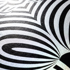 ECHELON | Brutalist Striped Abstract Female Op Art | Minimalist Luxury Wall Art