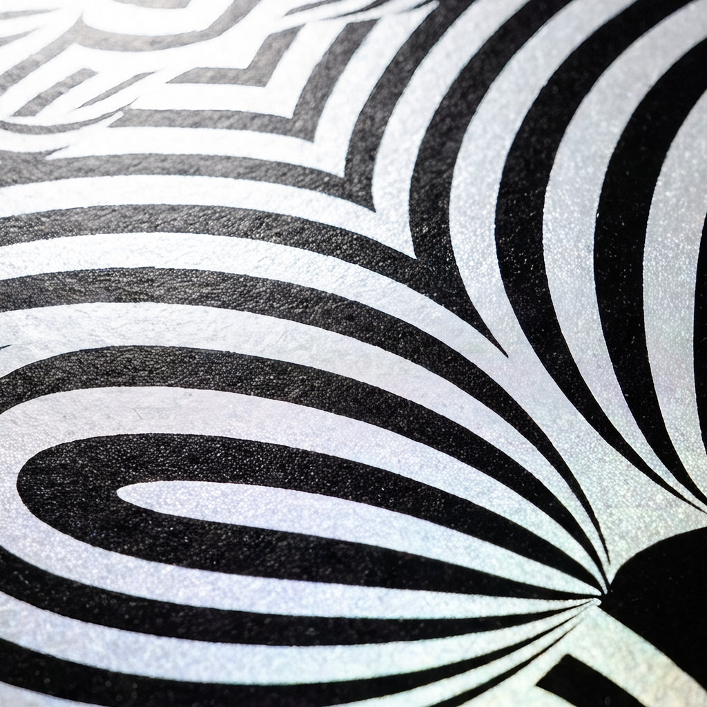 ECHELON | Minimalist Striped Abstract Female Op Art | Brutalist Multi-Print Wall Art