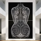 EDEN | Minimalist Botanical Female Body Op Art | Multi-Print Luxury Wall Art