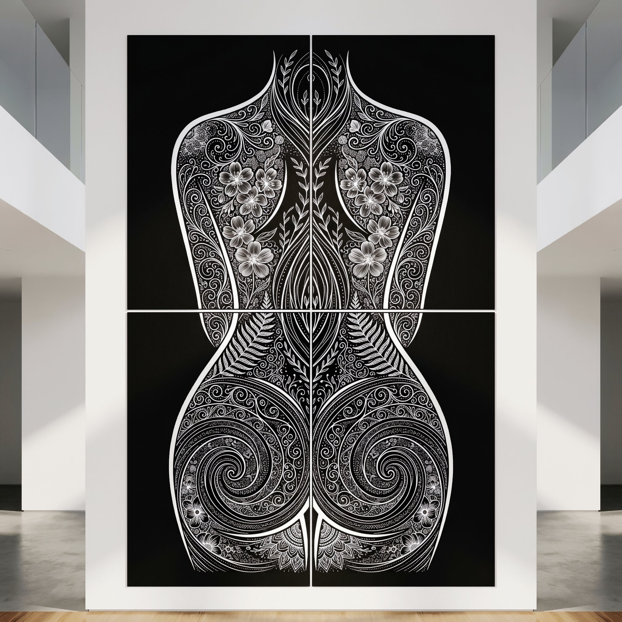 EDEN | Minimalist Botanical Female Body Op Art | Multi-Print Luxury Wall Art