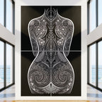 EDEN | Minimalist Botanical Female Body Op Art | Multi-Print Luxury Wall Art
