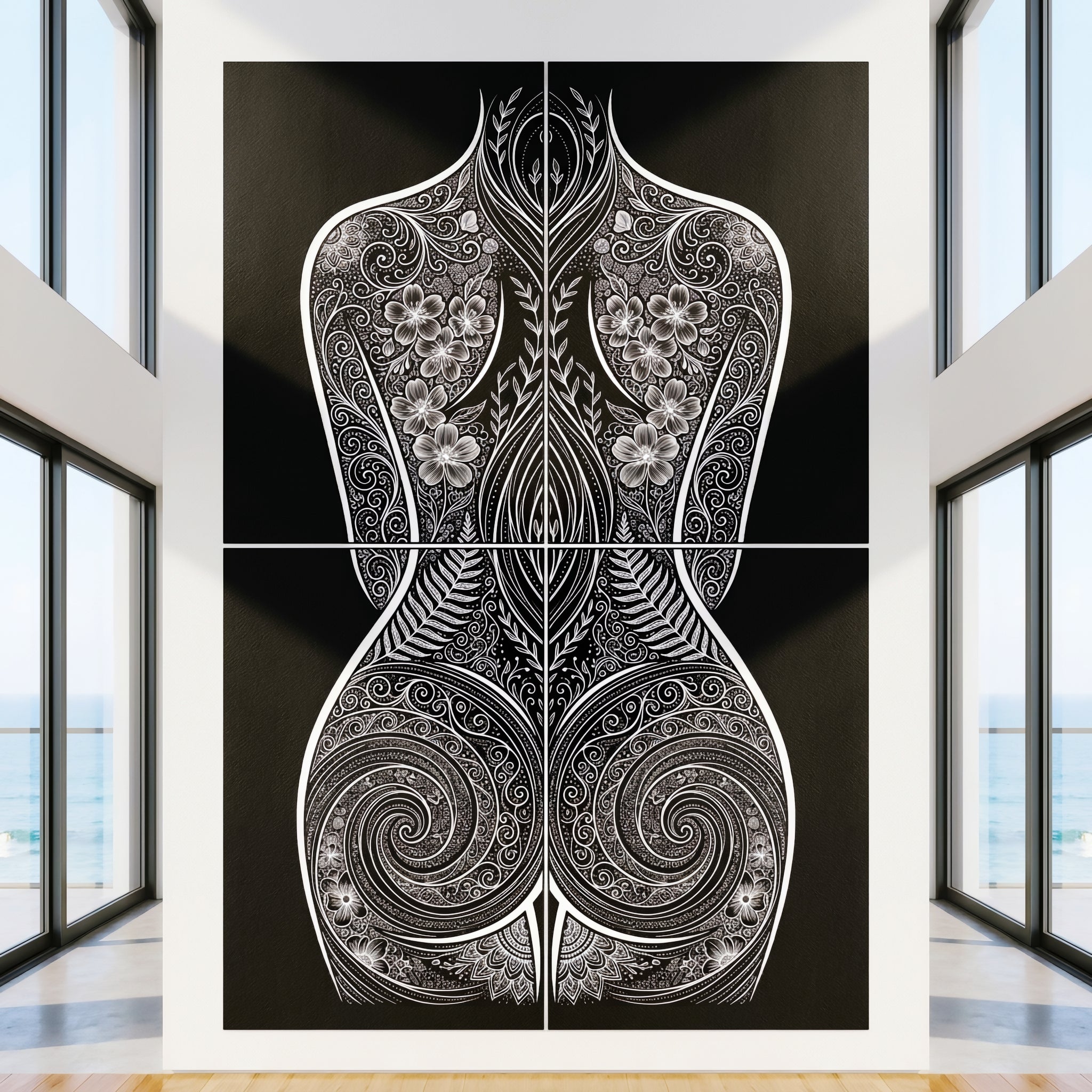 EDEN | Minimalist Botanical Female Body Op Art | Multi-Print Luxury Wall Art