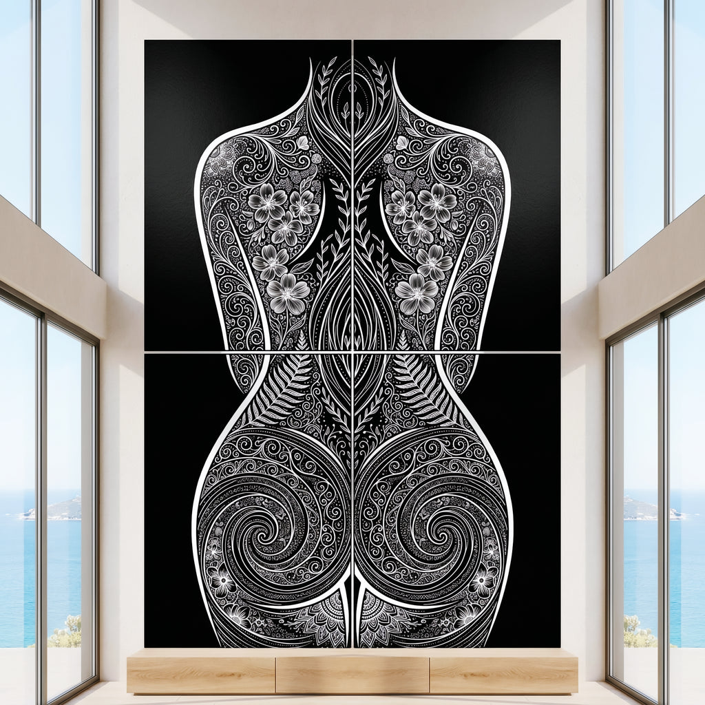 EDEN | Minimalist Botanical Female Body Op Art | Multi-Print Luxury Wall Art