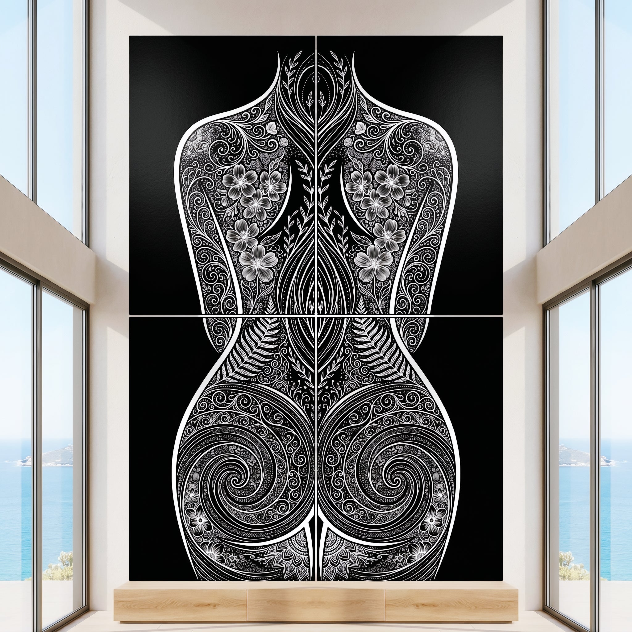 EDEN | Minimalist Botanical Female Body Op Art | Multi-Print Luxury Wall Art