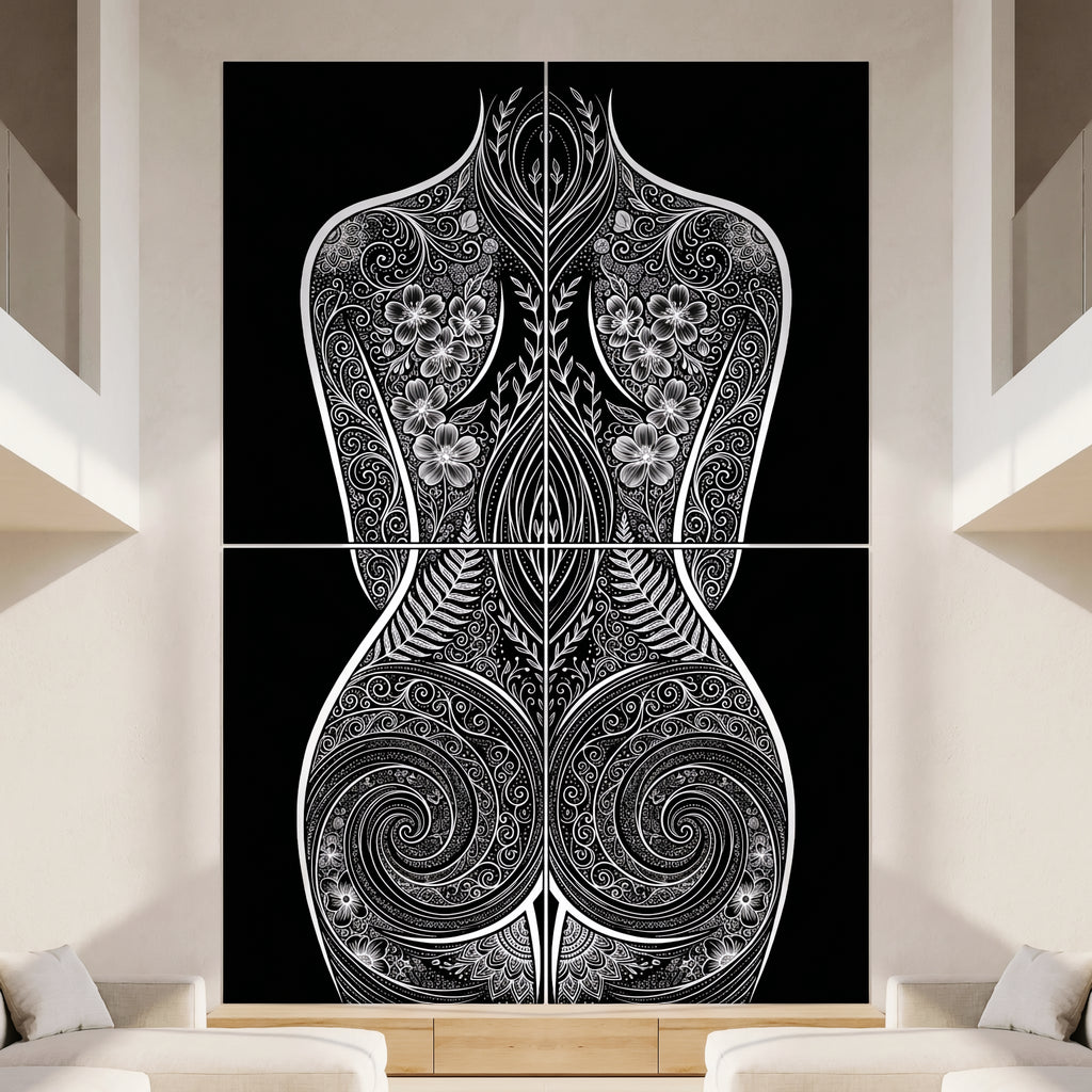 EDEN | Minimalist Botanical Female Body Op Art | Multi-Print Luxury Wall Art