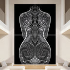 EDEN | Minimalist Botanical Female Body Op Art | Multi-Print Luxury Wall Art
