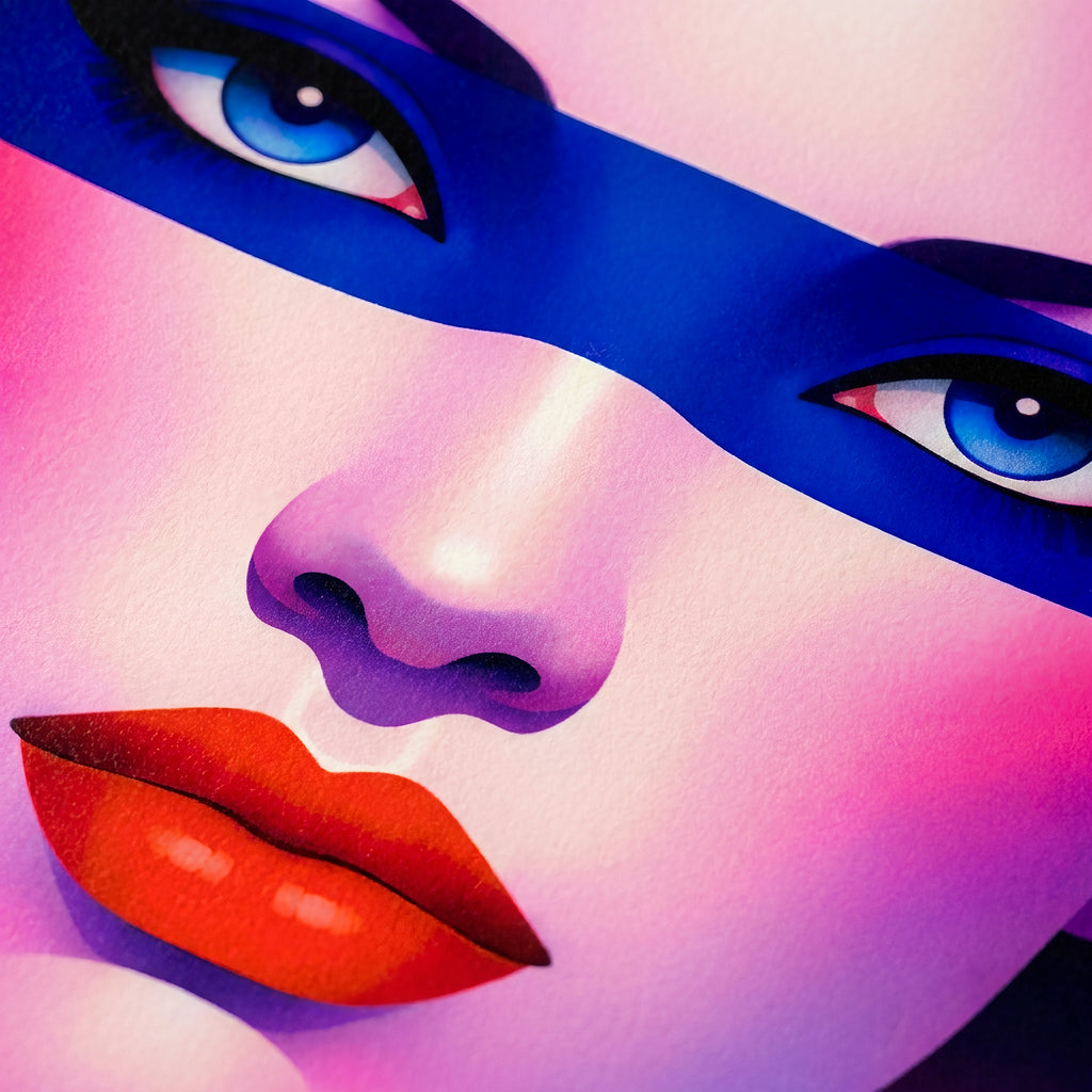 ELECTRA | Retro Female Portrait Pop Art | 8K Single - 32K Multi-Print Luxury Wall Decor