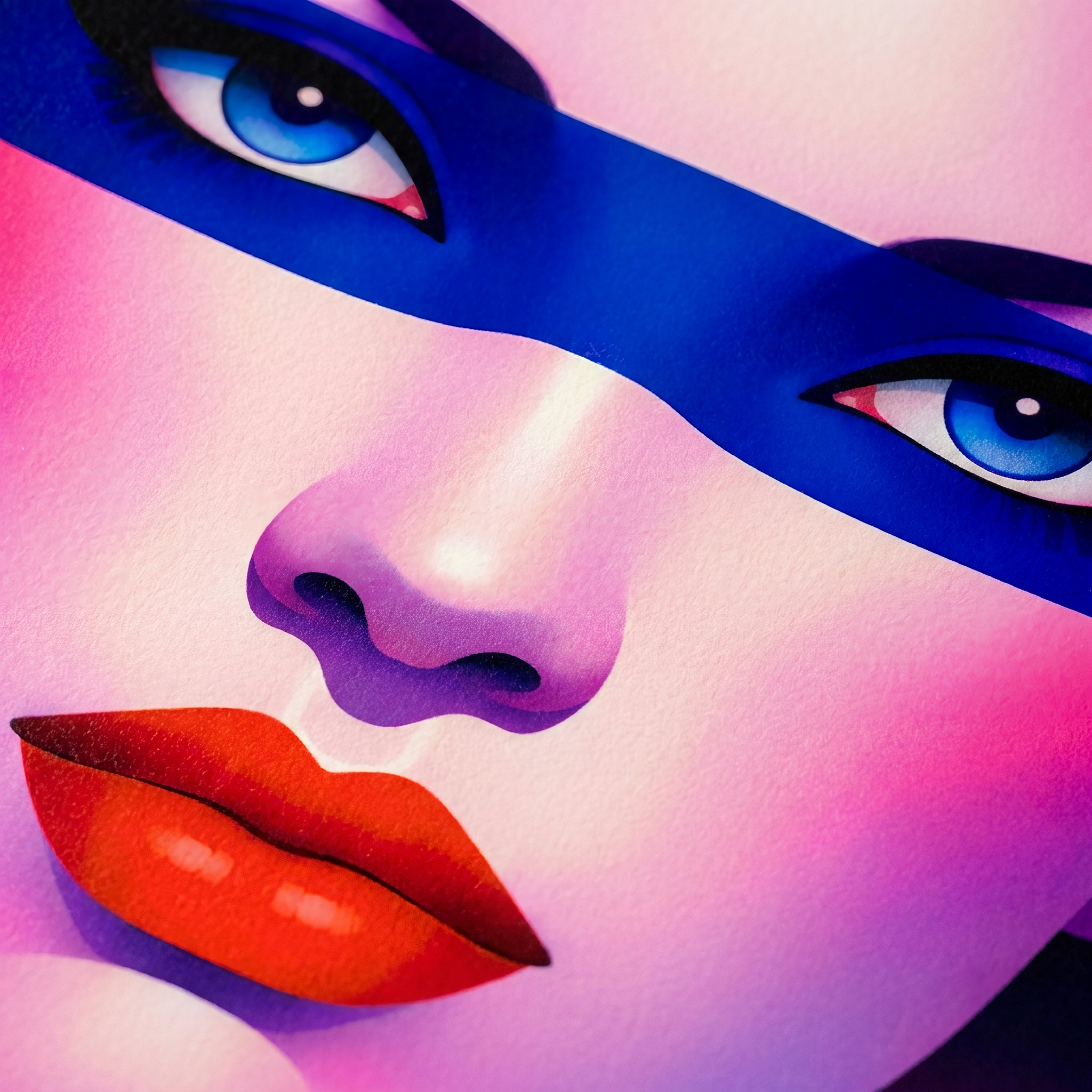 ELECTRA | Retro Female Portrait Pop Art | 8K Single - 32K Multi-Print Luxury Wall Decor