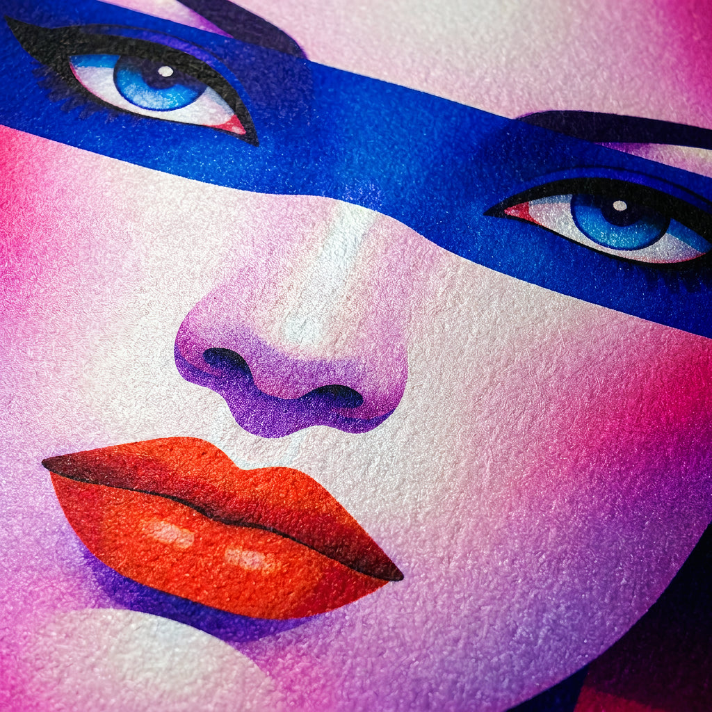 ELECTRA | Retro Female Portrait Pop Art | 8K Single - 32K Multi-Print Luxury Wall Decor