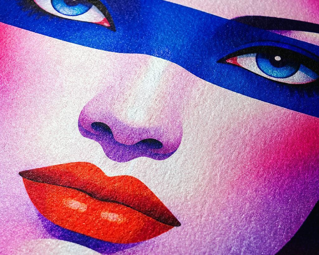ELECTRA | Retro Female Portrait Pop Art | 8K Single - 32K Multi-Print Luxury Wall Decor