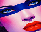 ELECTRA | Retro Female Portrait Pop Art | 8K Single - 32K Multi-Print Luxury Wall Decor