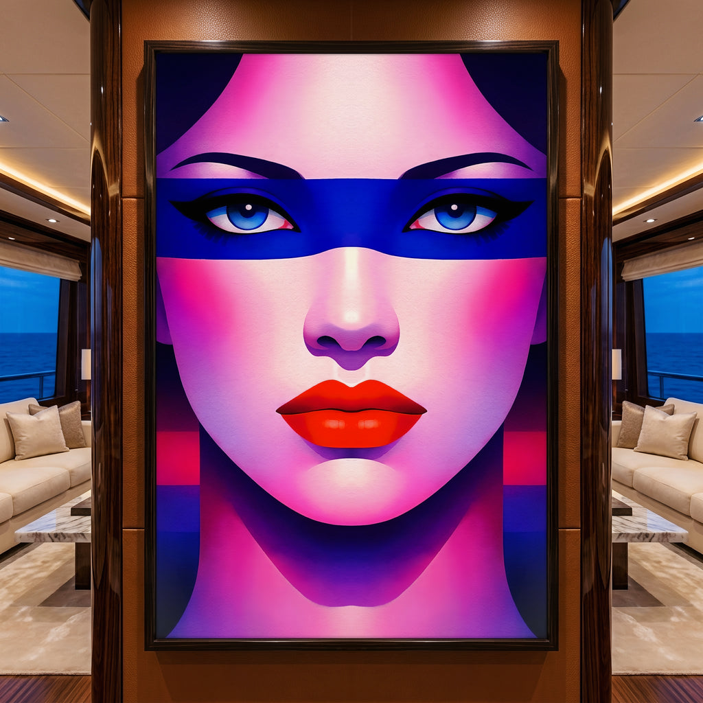 ELECTRA | Retro Female Portrait Pop Art | 8K Single - 32K Multi-Print Luxury Wall Decor