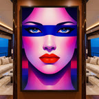 ELECTRA | Retro Female Portrait Pop Art | 8K Single - 32K Multi-Print Luxury Wall Decor