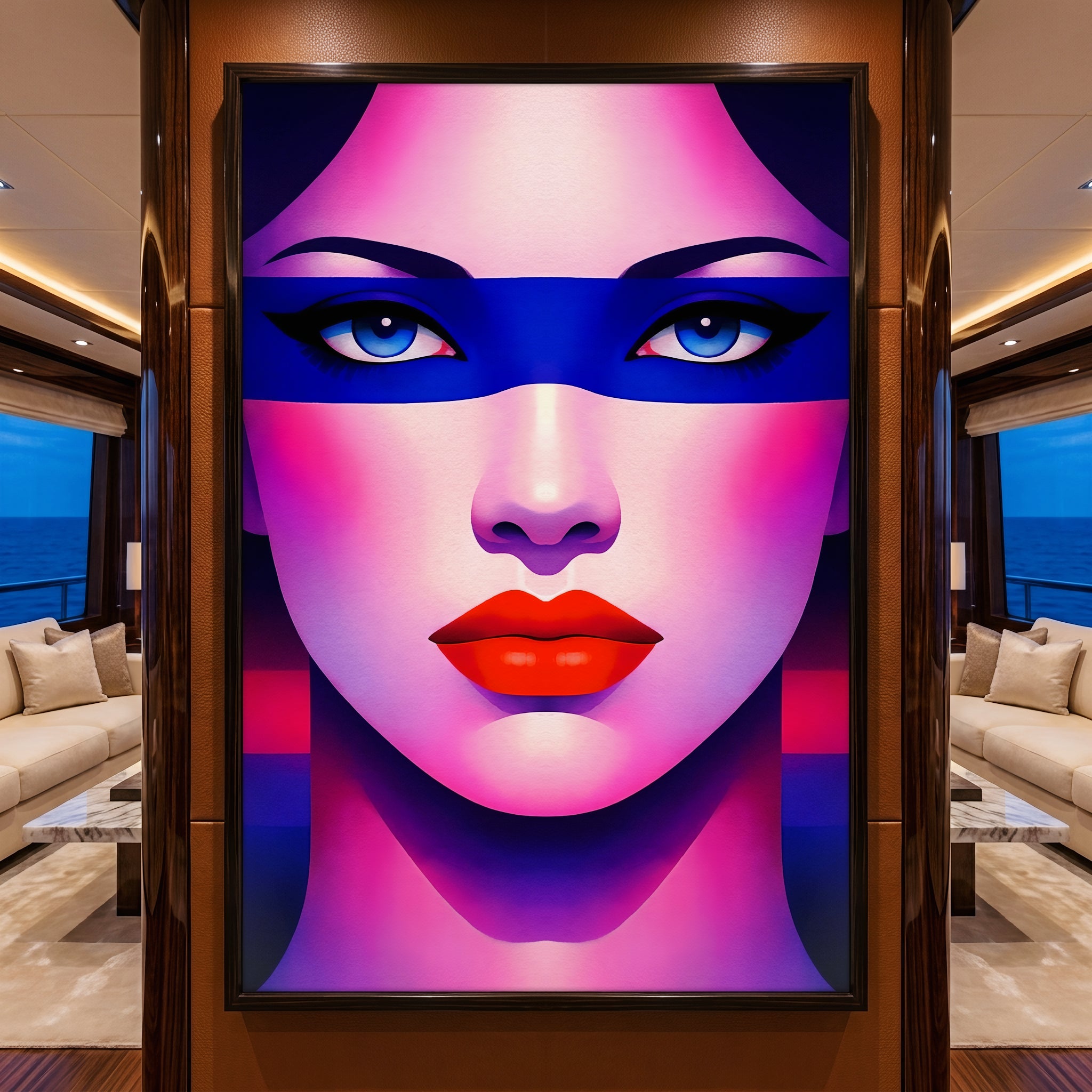 ELECTRA | Retro Female Portrait Pop Art | 8K Single - 32K Multi-Print Luxury Wall Decor