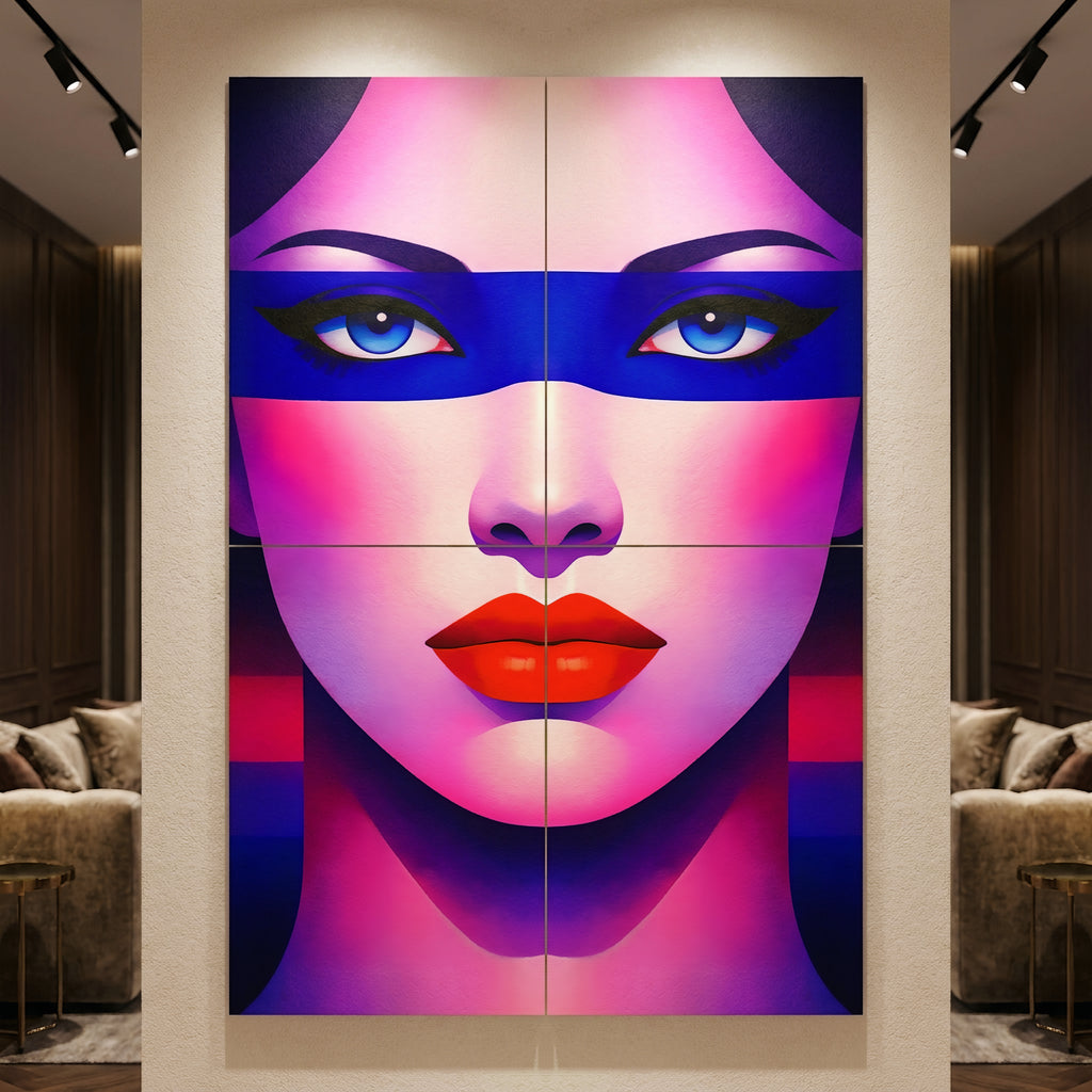 ELECTRA | Retro Female Portrait Pop Art | 8K Single - 32K Multi-Print Luxury Wall Decor