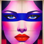 ELECTRA | Retro Female Portrait Pop Art | 8K Single - 32K Multi-Print Luxury Wall Decor