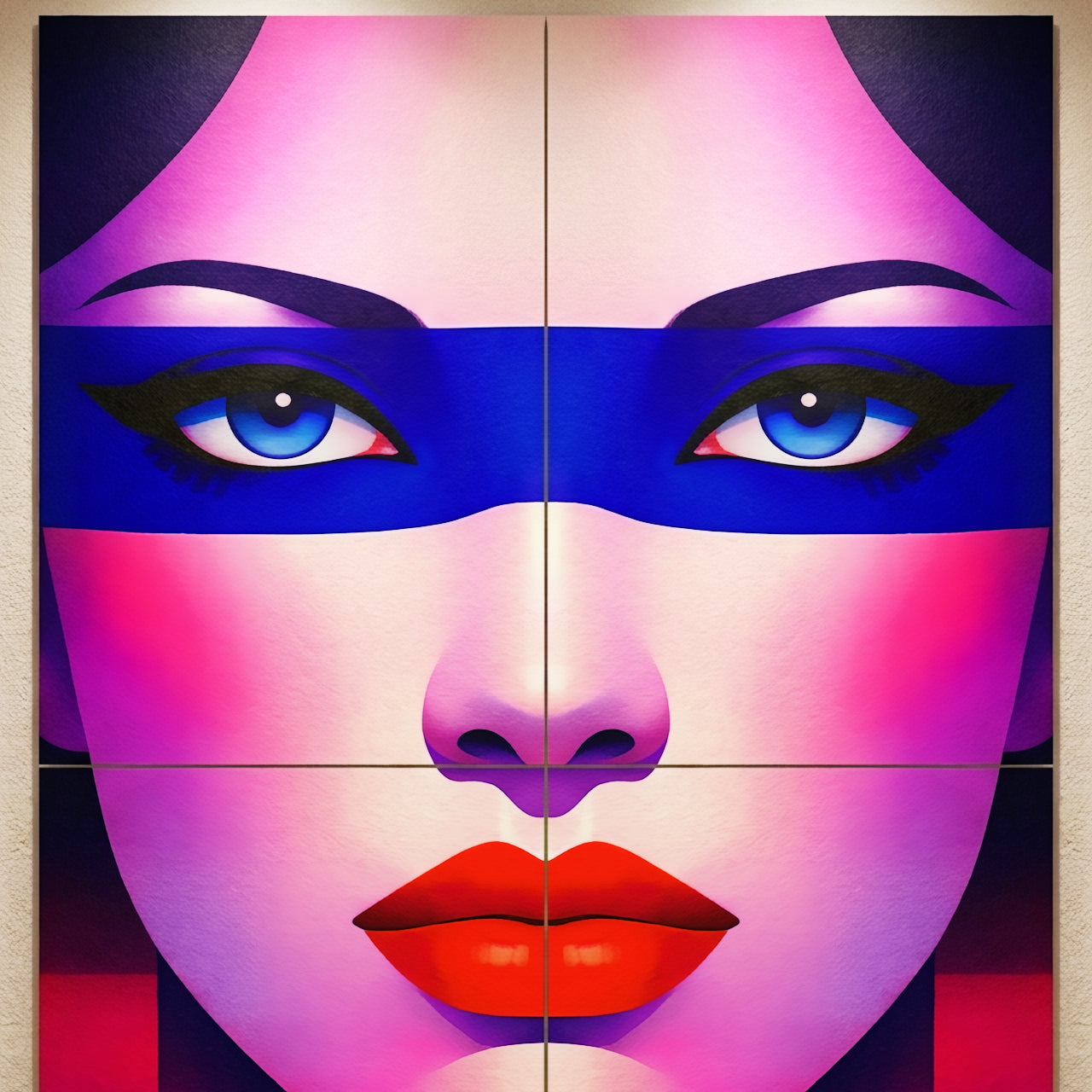 ELECTRA | Retro Female Portrait Pop Art | 8K Single - 32K Multi-Print Luxury Wall Decor