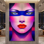 ELECTRA | Retro Female Portrait Pop Art | 8K Single - 32K Multi-Print Luxury Wall Decor