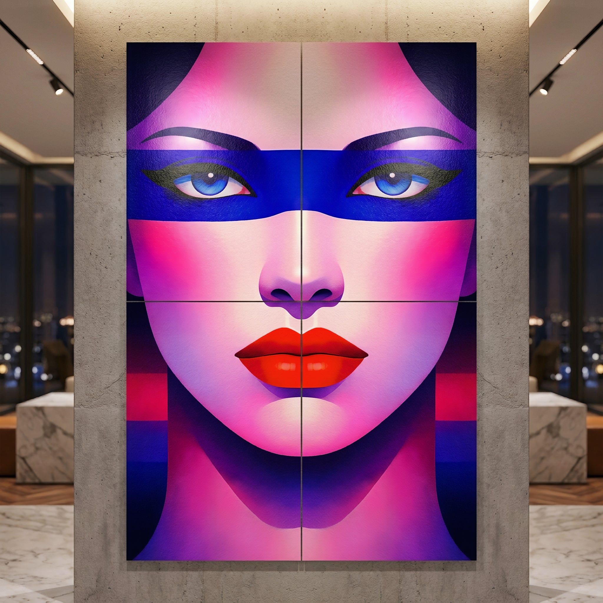 ELECTRA | Retro Female Portrait Pop Art | 8K Single - 32K Multi-Print Luxury Wall Decor
