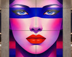 ELECTRA | Retro Female Portrait Pop Art | 8K Single - 32K Multi-Print Luxury Wall Decor