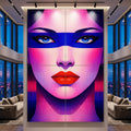 ELECTRA | Retro Female Portrait Pop Art | 8K Single - 32K Multi-Print Luxury Wall Decor
