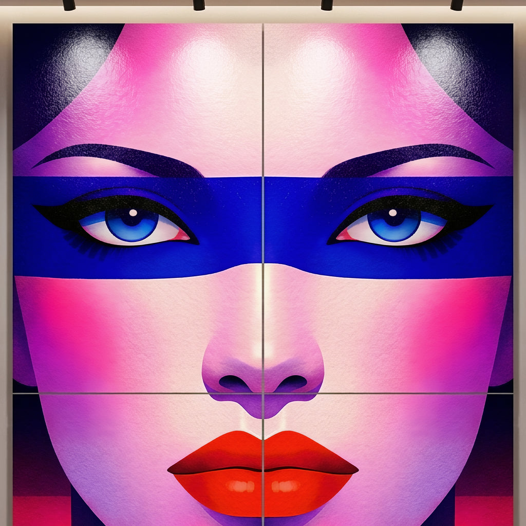 ELECTRA | Retro Female Portrait Pop Art | 8K Single - 32K Multi-Print Luxury Wall Decor