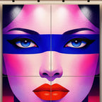 ELECTRA | Retro Female Portrait Pop Art | 8K Single - 32K Multi-Print Luxury Wall Decor
