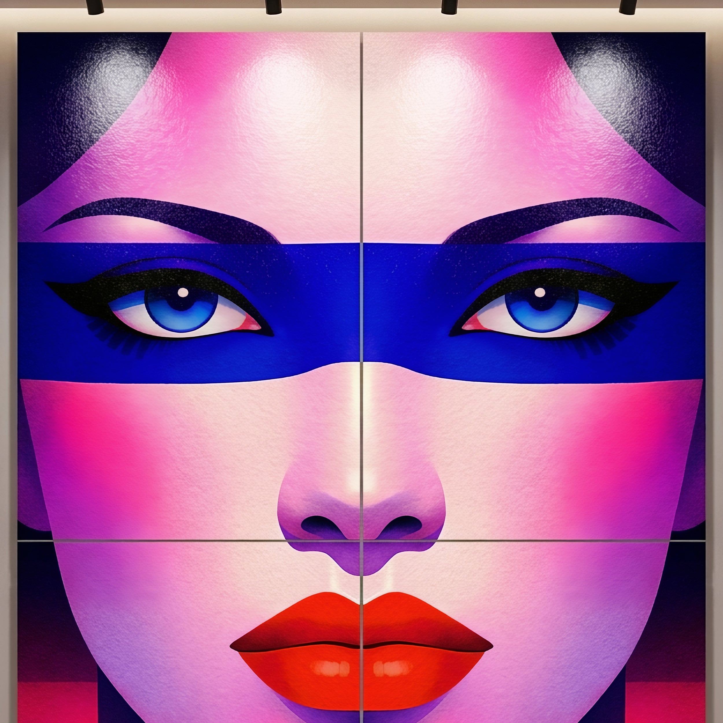 ELECTRA | Retro Female Portrait Pop Art | 8K Single - 32K Multi-Print Luxury Wall Decor
