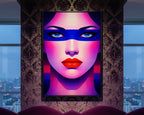 ELECTRA | Vibrant Retro Female Portrait Wall Art | Luxury Pop Art Print