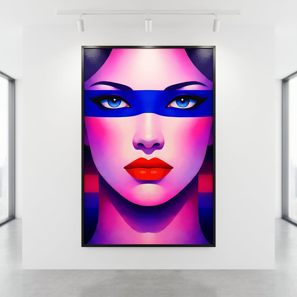 ELECTRA | Vibrant Retro Female Portrait Wall Art | Luxury Pop Art Print