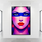 ELECTRA | Vibrant Retro Female Portrait Wall Art | Luxury Pop Art Print