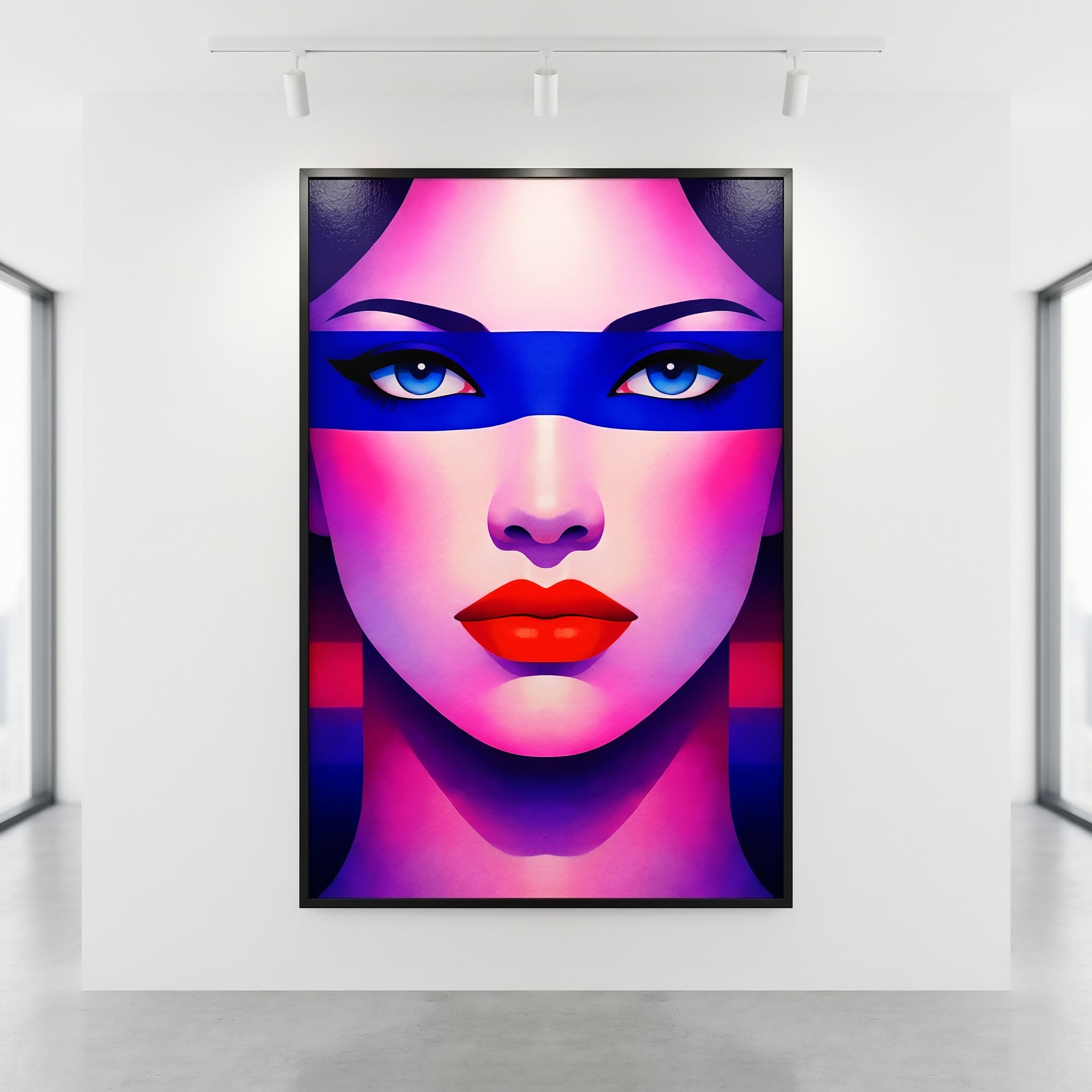 ELECTRA | Vibrant Retro Female Portrait Wall Art | Luxury Pop Art Print