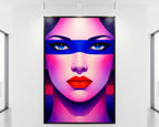 ELECTRA | Vibrant Retro Female Portrait Wall Art | Luxury Pop Art Print