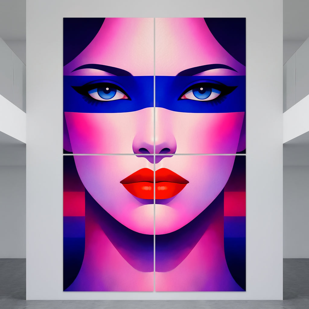 ELECTRA | Vibrant Retro Female Pop Art Portrait | Luxury Multi-Print Wall Art