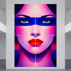 ELECTRA | Vibrant Retro Female Pop Art Portrait | Luxury Multi-Print Wall Art