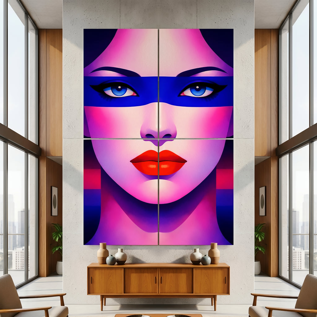 ELECTRA | Vibrant Retro Female Pop Art Portrait | Luxury Multi-Print Wall Art
