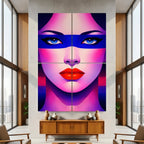 ELECTRA | Vibrant Retro Female Pop Art Portrait | Luxury Multi-Print Wall Art