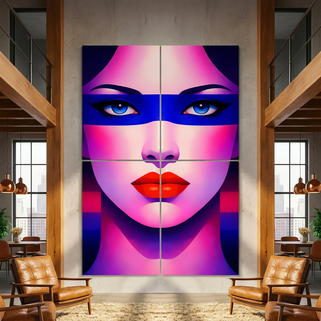 ELECTRA | Vibrant Retro Female Pop Art Portrait | Luxury Multi-Print Wall Art