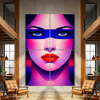 ELECTRA | Vibrant Retro Female Pop Art Portrait | Luxury Multi-Print Wall Art