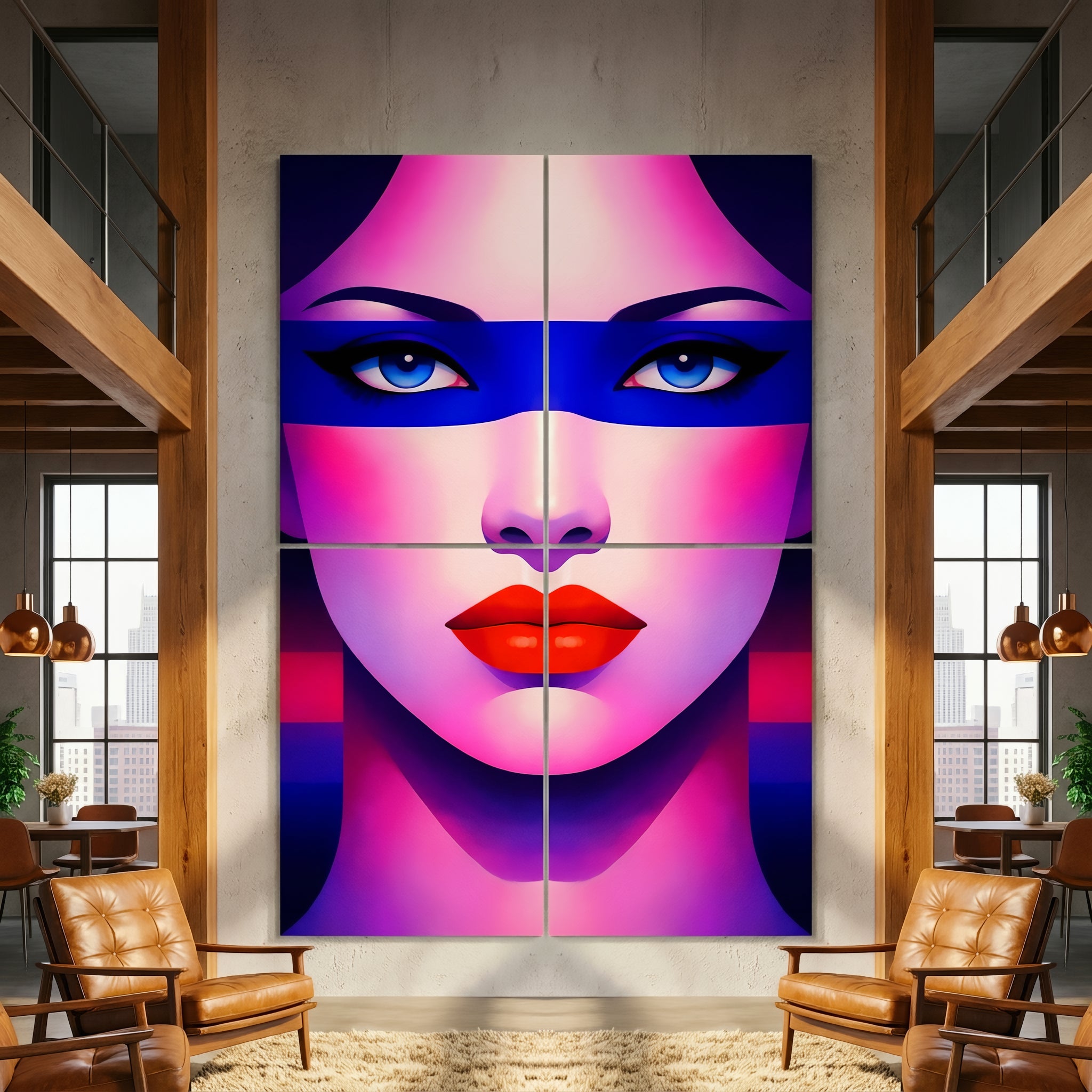 ELECTRA | Vibrant Retro Female Pop Art Portrait | Luxury Multi-Print Wall Art
