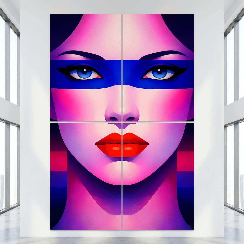 ELECTRA | Vibrant Retro Female Pop Art Portrait | Luxury Multi-Print Wall Art
